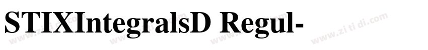 STIXIntegralsD Regul字体转换